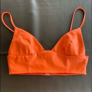 Bright Orange Crop Top